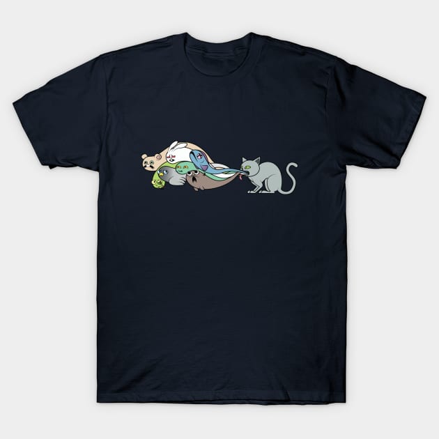 Cat Barf T-Shirt by Tyxc